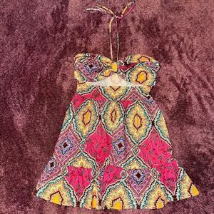 Shein Kaleidoscope Backless Dress